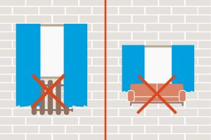 Gordijnen helpen warmte binnen te houden